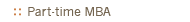 Evening MBA