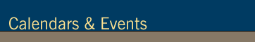 Calendars & Events