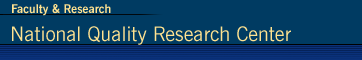 Faculty & Research - National Quality Research Center