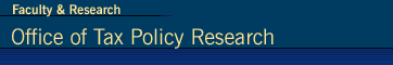 Faculty & Research - Office of Tax Policy Research