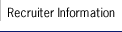 Recruiter Information